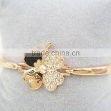 2015 Wholesale Cheapest Gold Plated Artificial Flower Bracelet Fashion Women Jewelry Quality Choice thumbnail-2