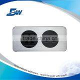 BW-W63 Electrical Socket Panel Mount/ALuminum Media Hub Wall Outlet Plate thumbnail-3