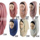 Wholesale Fashion Muslim Women Plain Chiffon Hijab thumbnail-3