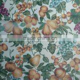 Poly-satin Fruits of Grapes Ans Organge Printed Table Cloth