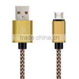 2016 New Products Colorful Aluminium Alloynylon Braided Usb Cable thumbnail-2