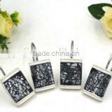 Polyresin Shower Curtain Hooks With Blue Gem thumbnail-3