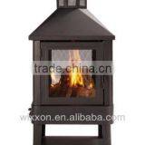Steel Outdoor Villa Fireplace With High Temperature Painted