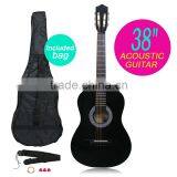Beginners 38" Acoustic Guitar Wooden Classical Guitar Steel String W/Bag thumbnail-5