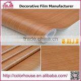 Wholesale self adhesive pvc wooden grain film PVC decorative film for furniture