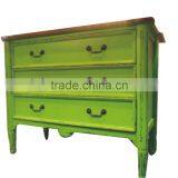 Shabby Chic Antique Green Wooden Furniture Table