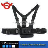 A Model:Chest Mount Harness Chest Body Strap for GoPro Hero 2/3/3+/4/4 Session Gopro Head Strap