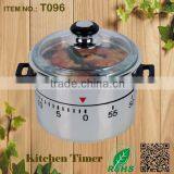 China Wholesale Kitchen Mechanical Stainless Steel Cooker Timer