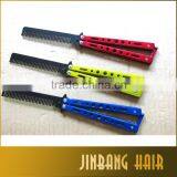 2016 Best Selling Top Quality Two Handles Stainless Steel Butterfly Balisong Folding Pocket Comb Butterfly Trainer Knife Comb thumbnail-6