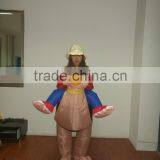 DJ-CO-121 Fast Ship Adult Funny Inflatable Humorous Ostrich Bird Costume Jumpsuit thumbnail-2
