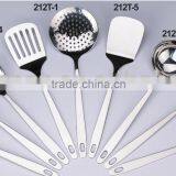 Stainless Steel Kitchen Utensils Silicone Handle #0212T Quality Choice thumbnail-2