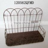 Rustic Wire Decorative Metal Wall Basket thumbnail-1