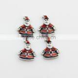 Wholesale Fashion Christmas Bear Charms Lockets Floating Zinc Alloy Charms Jewelry thumbnail-1