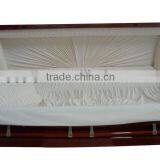 Pine Wood American Casket With Velvet Lining