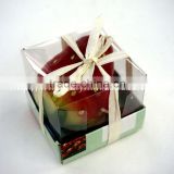 strawberry shape scented fruit candle