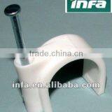 White/black Cable Clips Ground Cable Routing Clips