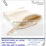 Small Canvas Drawstring Bags