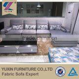 2015 Purple Adjustable Headrest European Fabric Furniture Sofa Set S695