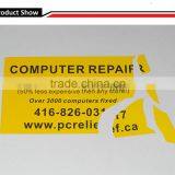 Yello Destrucitlbe Vinyl Label Eggshell Paper Label Security Label