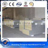 1000mm Width PPGI 0.4mm Steel Rock Wool Sandwich Panel for Sale thumbnail-5