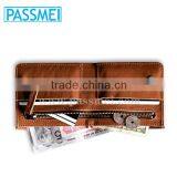 Top Quality Factory Price Custom Mens Leather Zip Slim Wallet thumbnail-2