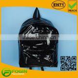 Black Color School Bag With Shining Surface