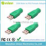 Wholesale Mouse Keyboard PS/2 to USB Male Adapter Converter Connector Adapter thumbnail-1