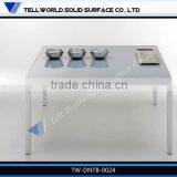 4 Seaters Dining Table,japanese Dining Table,stone Top Dining Table thumbnail-2