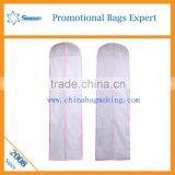 Wedding dress garment bag wholesalet bag zip lock garment bag