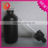 Custom Made 60ml Black Frosted Glass e Liquid Dropper Bottle thumbnail-2