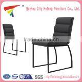 Hot sale modern cheap chrome metal leg pu dining room chairs