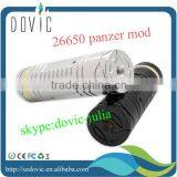 Black 26650 Panzer Mod Stainless 26650 Panzer Mod With Gold Ring /magnetic Switch,in Stock thumbnail-1
