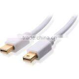 Mini DisplayPort Male to Male Cable in White 10 ft