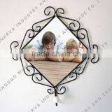 Iron Tile Photo Frame With Coat Hanger