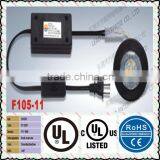 2016 High Quality 1.2w Black Thin Puck Light With On/off Rocker Switch