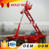 Tri-axle Chassis Small Jack Container Tipping Trailer for Sale thumbnail-5