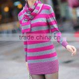 Ladies Fashion Sweater With Scarf