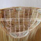 12 Inch Wholesale Cheap Straight Blonde Human Hair Half Wigs thumbnail-1