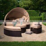 Outdoor Beach Swimming Pool Rattan Daybed With Canopy thumbnail-4