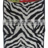 Zebra Printing for Toilet Cotton Bath Mat