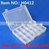 H0412 27.5*18.5*4.5Cm Multipurpose Plastic Box Fishing Tackle Box thumbnail-1