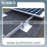 Photovoltaic solar module rail