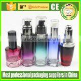 Empty Cosmetic Glass Lotion Bottles with Pump cap