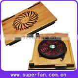 Eco-friendly Natural Bamboo Notebook Desk With Cooling Fan
