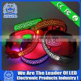 2016 Hot Selling Christmas led pet collar with Leopard