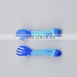 High Quality Temperature Color Changing Silicone Feeding Spoon and Fork for Kids thumbnail-3