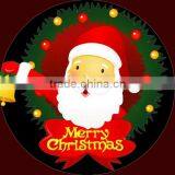 Christmas Day T-shirt Cap and Badge Cloth With Electroluminescent Panel