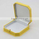 Custom Luxury Jewelry Box Packaing With Satin Lining in Yellow