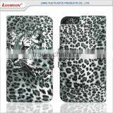 Hot Selling Two Card Slots Leopard Separable Flip Leather Case for Iphone 7 6 6s thumbnail-2