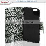Hot Selling Two Card Slots Leopard Separable Flip Leather Case for Iphone 7 6 6s thumbnail-4